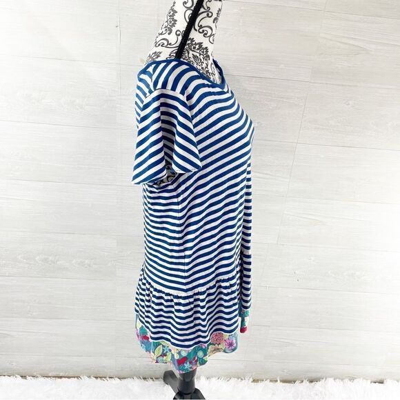 Matilda Jane Navigator Striped Floral Ruffle Top - Picture 4 of 7